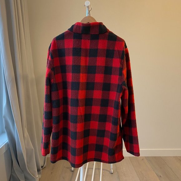 Buffalo Plaid 3/4 zip sweater - Picture 5 of 6